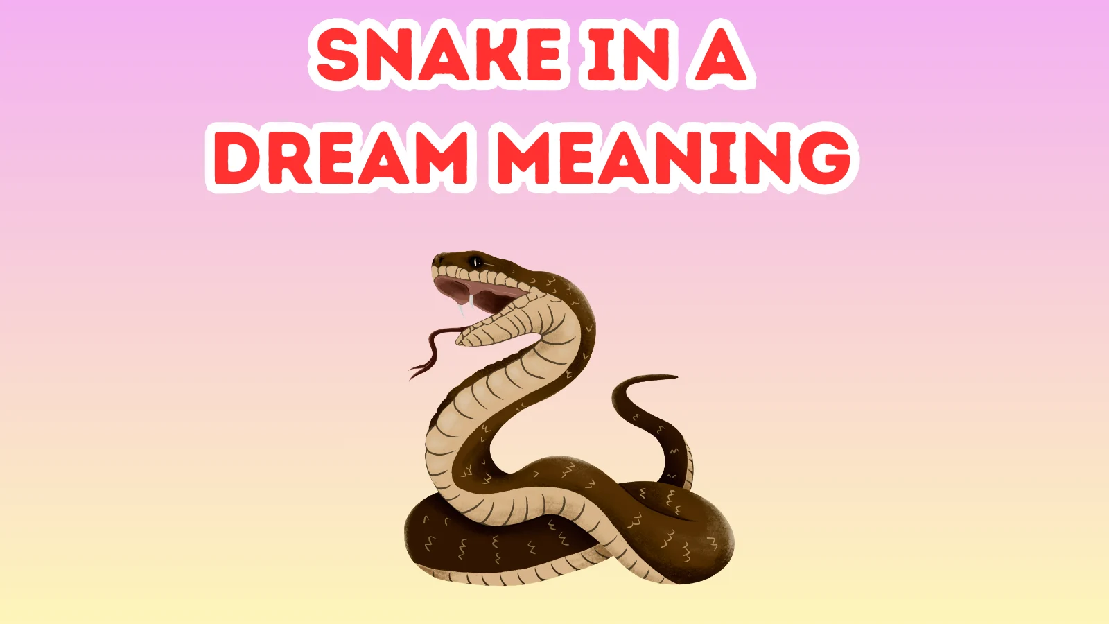 Snake In A Dream Meaning